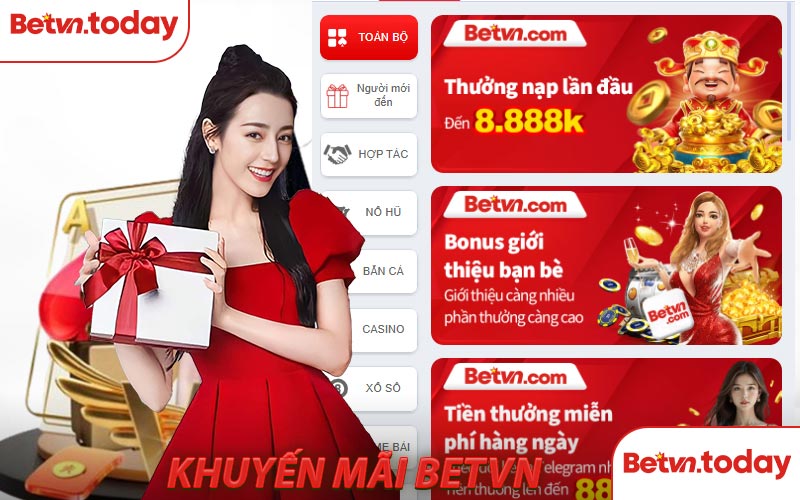 Chương trình khuyến mãi tại nhà cái BETVN