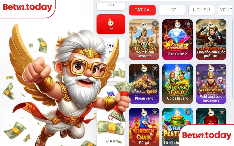 Kho game Nổ Hũ PP đa dạng 
